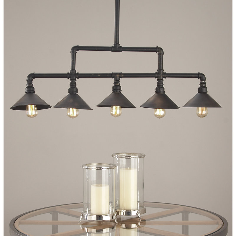Hodgin 5 - Light Kitchen Island Pendant