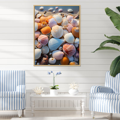 «Beach Photo Sunlit Shells II», reproduction sur toile