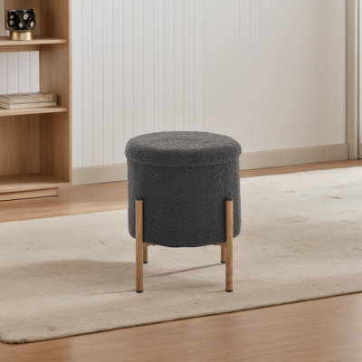 Modern Round Storage Stools With Base