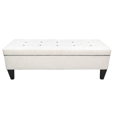 Conyers Polyester Blend Upholstered Storage Bench