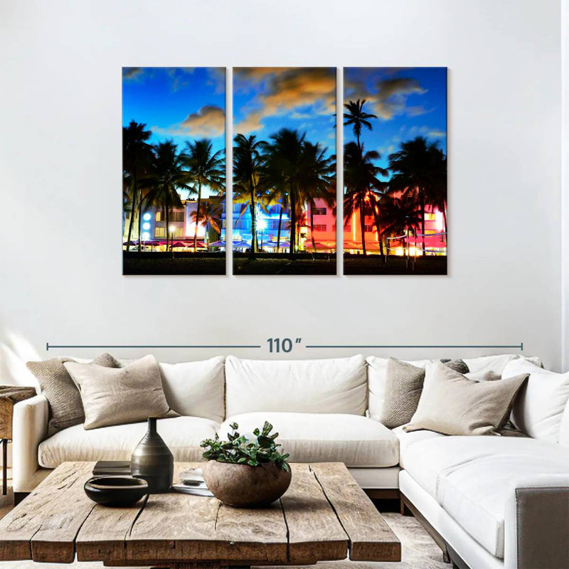 Sebbie Ocean Drive Florida, 48" H x 74" W