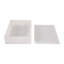 Boîte rectangulaire décorative avec couvercle en pierre d'albâtre pour souvenirs et décoration intérieure - Rangement pour bijoux et accessoires - 20 cm, blanc et ivoire