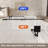 Frameless Shower Door 56-60 "W X 60" H, 1/4 "(6 Mm) Clear Tempered Glass, Explosion Proof Film, Stainless Steel Handle, Matte Black-121702880