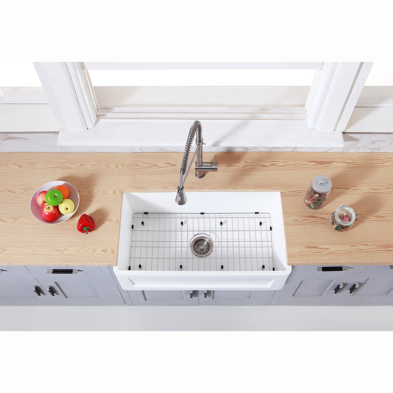 Gourmetier 36" L x 18" W Farmhouse Kitchen Sink
