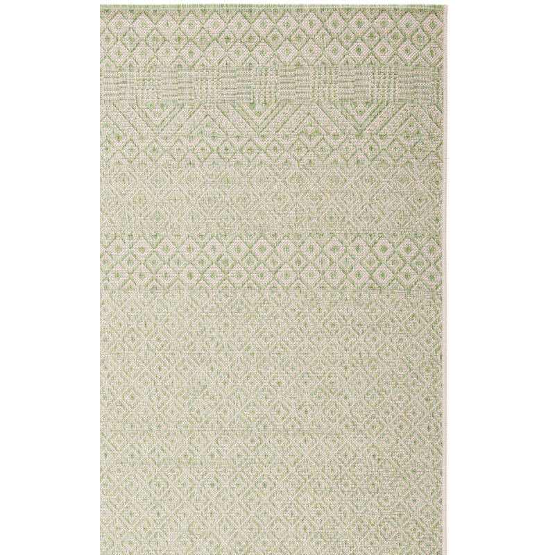 Tapis d'intérieur / extérieur à motif géométrique Amedee Performance, Tapis de couloir 2 pi 3 po x 10 pi