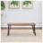 Dorann Medium Density Fiberboard (Mdf),Metal Bench
