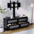 43.3" TV Stand with Mount and 4 Rattan Drawers, Modern Entertainment Center & Storage Console for 32–70" TVs-1349928709
