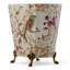 Pot à fleurs ovale en porcelaine avec bronze Spring Blossoms