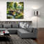 «Countryside Bridge Over Stream» par Rey Klimt, art mural en verre acrylique-1317058710