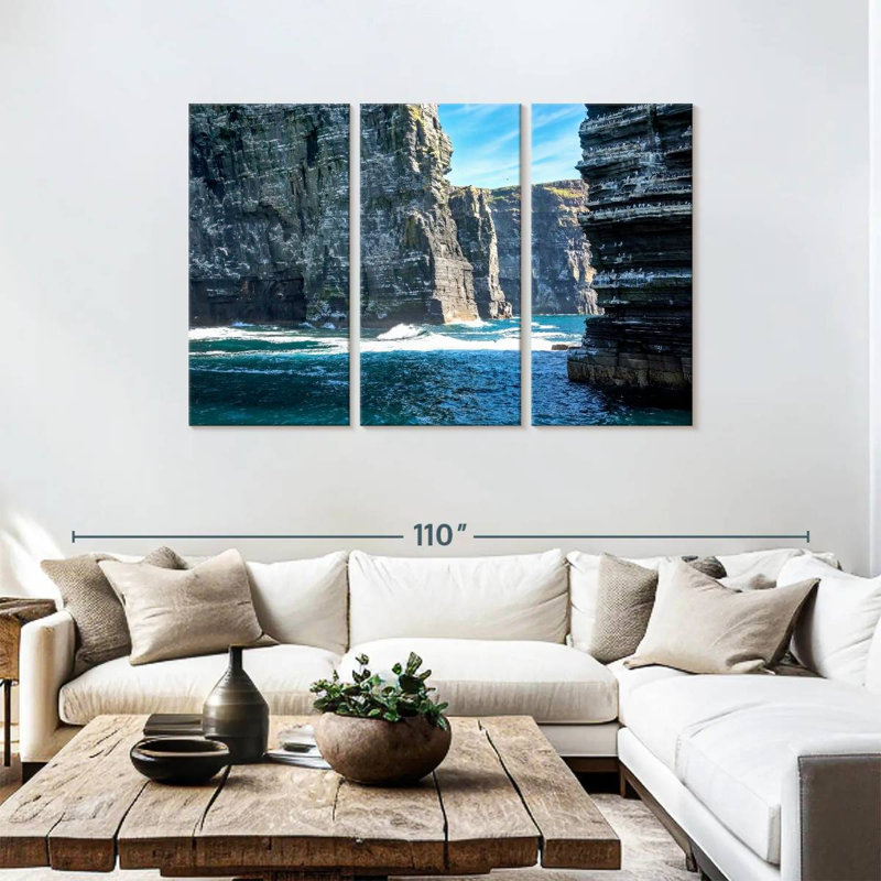 Nicci Sea Cliffs, 48" H x 74" W