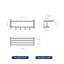Gazella 20 cm L Towel Rack