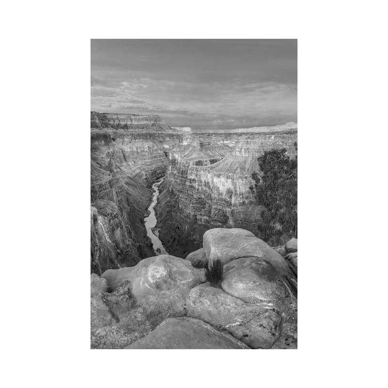 Colorado River From Toroweap Overlook,Grand Canyon, Arizona 1 Piece Wrapped Canvas Wall Art, 20.32 cm H x 30.48 cm W