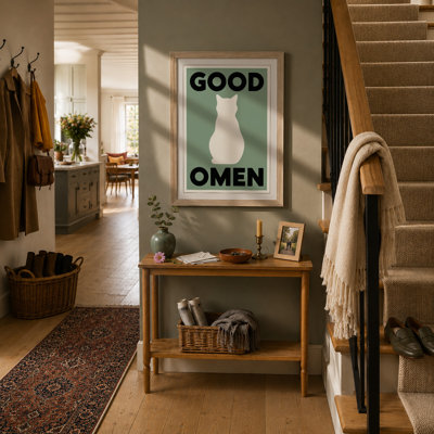 Good Omen Minimalist - Framed Print