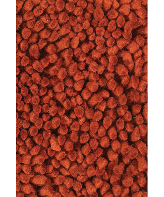Luxurious Crimson Shag 5' x 7' Handwoven Wool & Viscose Rug