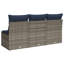 55cm Wide Patio Sofa with Cushions