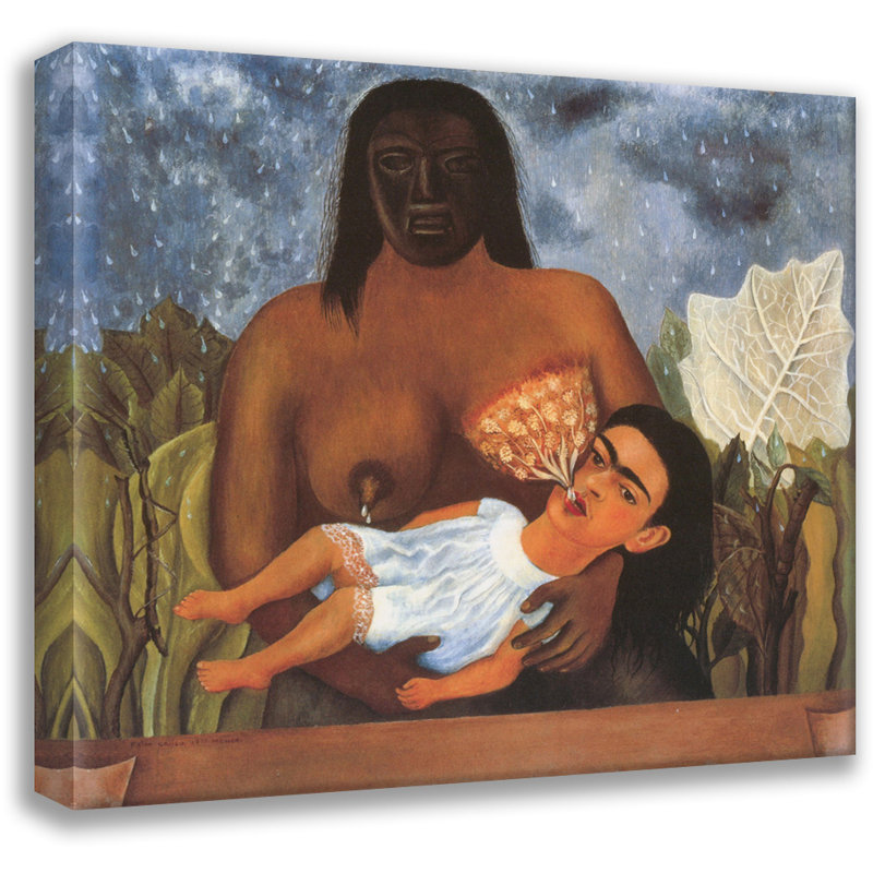 «My Nanny and I» par Frida Kahlo, toile tendue avec châssis, H 40 po x l 28 po