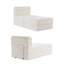 Ensemble de chaises sans os 35,4 po en velours côtelé avec repose-pieds et poche de rangement Sisler-2123895353