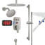 Système de douche à double affichage de la température avec pomme de douche coulissante 2 en 1 Rainfall Symphony-106263952
