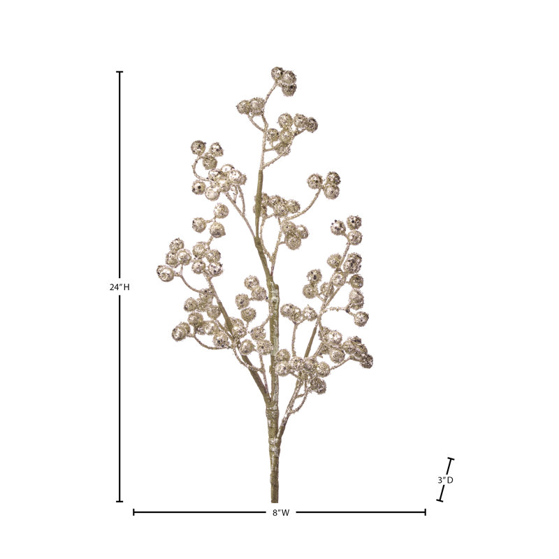 Vaporisateur de baies glacées 24 po Micro Bead, Argent