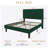Modern Corduroy Platform Bed With Adjustable Headboard,Maximize Space With Under-Bed Storage,No Box Spring Required-487709959-487709960