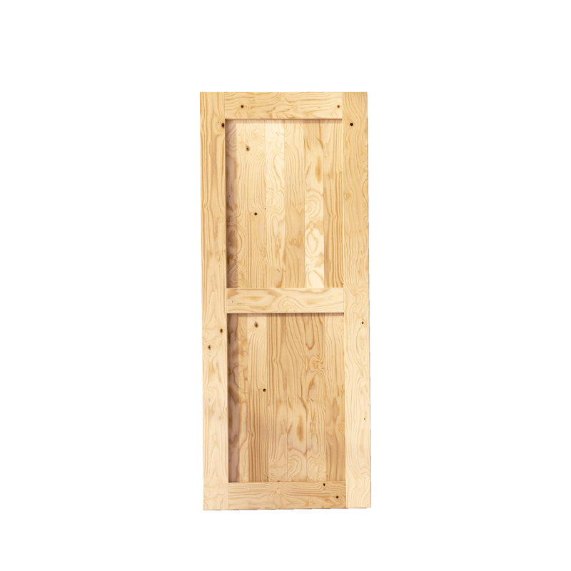 Porte de grange en bois lamellé-collé brut sans ensemble de quincaillerie d'installation, H 84 po x l 36 po