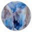 Bleu et gris, art abstrait fluide de luxe III - cercle moderne en métal, art mural-68861000