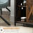 Sideboard, Industrial Farmhouse Buffet with Sliding Barn Doors, 3 Drawers &amp; Adjustable Shelves, Rustic Brown | Particle Board Panels | Steel Frame