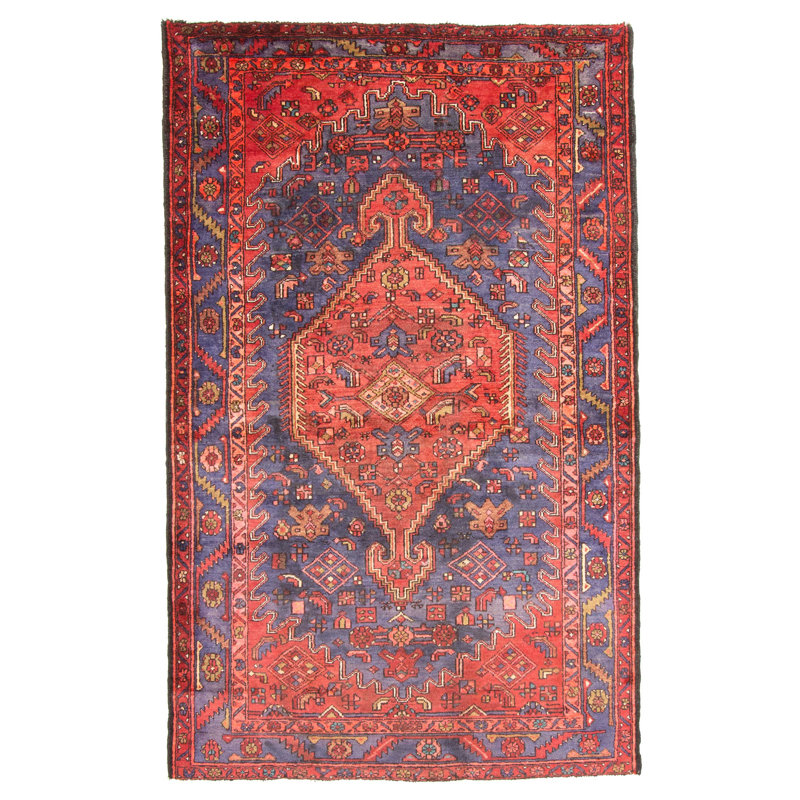 Tapis bleu Andelz 4 pi 7 po x 7 pi 4 po