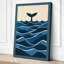 Whale Tail Rising Coastal - Wrapped Canvas-1388310987-1388311090