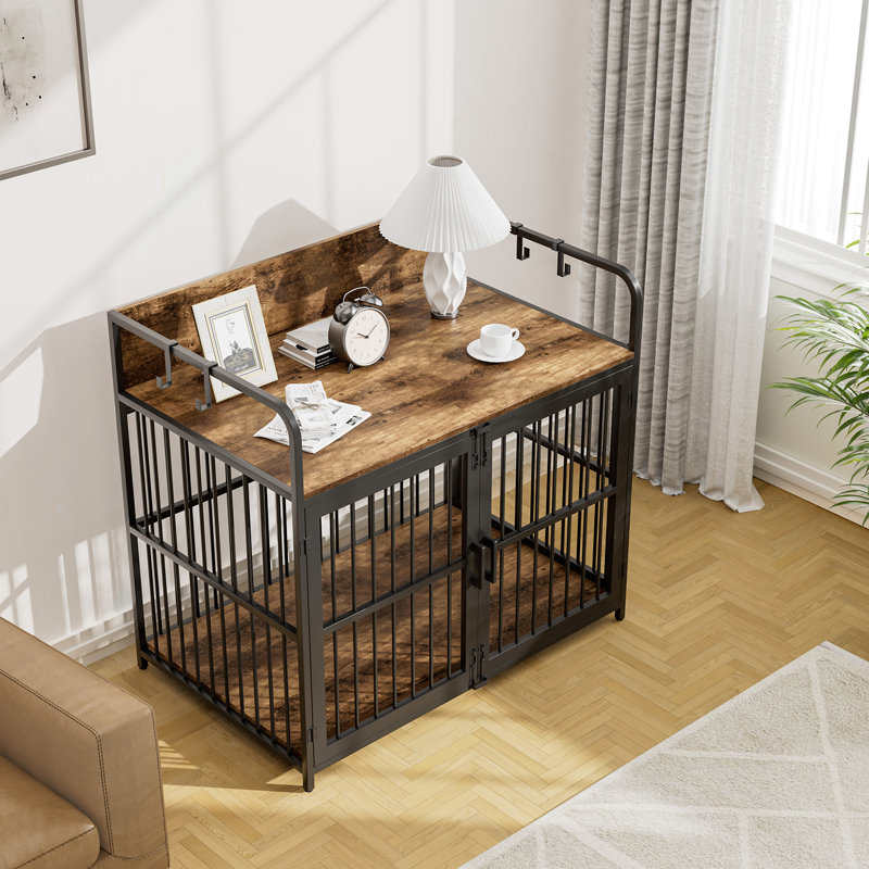 🐾Furniture-Style Dog Crate – Chew-Resistant & Waterproof, Supports Up to 300 lbs, Available in 3 Sizes, Fits Small to Extra-Large Dogs🐕
