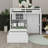 Twin Bunk Bed With Drawers, Wardrobe, Storage Shelves And Hydraulic-106693909