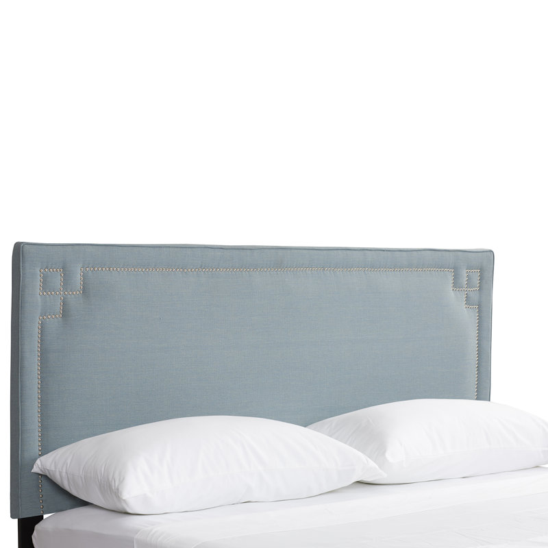 Kubrick Upholstered Headboard, Twin, Polyester Sky Blue