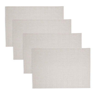 Classic Stitched Plaid Placemat (Set of 4)