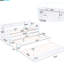 Lit de jour simple blanc TG, 2 lits gigognes, 3 rangements, charge et structure en bois stable, peu encombrant, construction-129631028