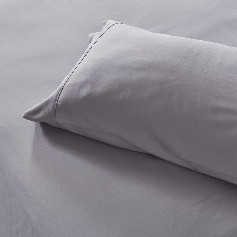 Gull Gray Queen Microfiber Cooling Bed Sheet Set
