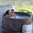 MSPA 120 Volt 6 Person 138 - Jet Vinyl Round Inflatable Hot Tub with Ozonator in Champagne Gold