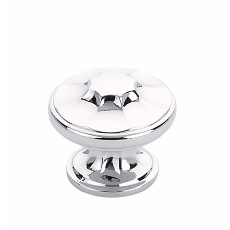 Poignée d'armoire Schaub Empire 1-3 / 8 ", Chrome poli