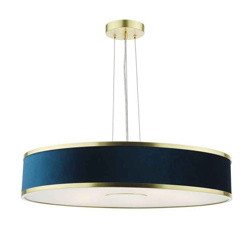 Aurie 6 - Light Pendant, Brushed Brass, Blue
