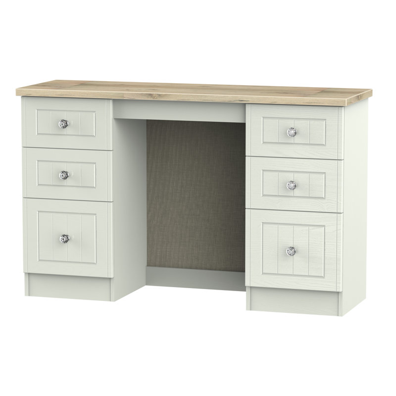 Fully Assembled Zenfield Dressing Table, Kashmir Ash/Bordeaux Oak