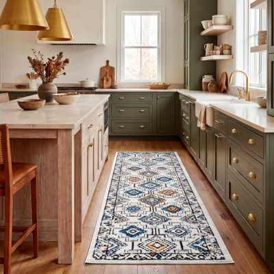 Tapis gris / bleu Chun