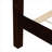 For bedroom use, wood-tone brown solid pine king-size platform bed with rattan detailing, traditional minimalist style