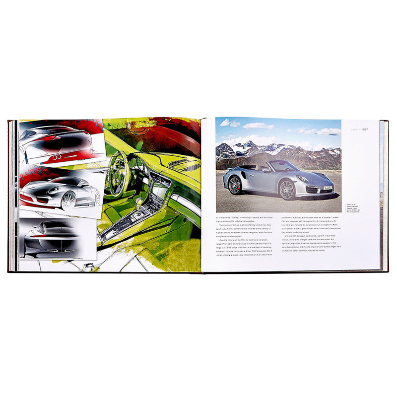 Graphic Image Porsche 70 Years: There Is No Substitute Coffee Table Book, Leather, Tan