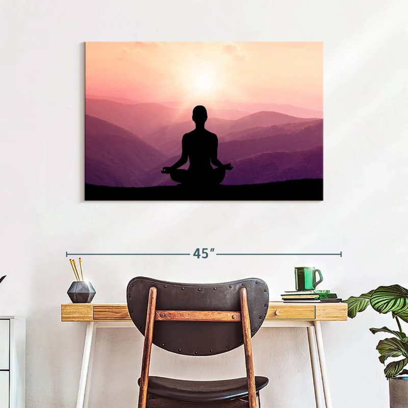 Kerrick Mountain Yoga Meditation, H 26 po x l 39 po