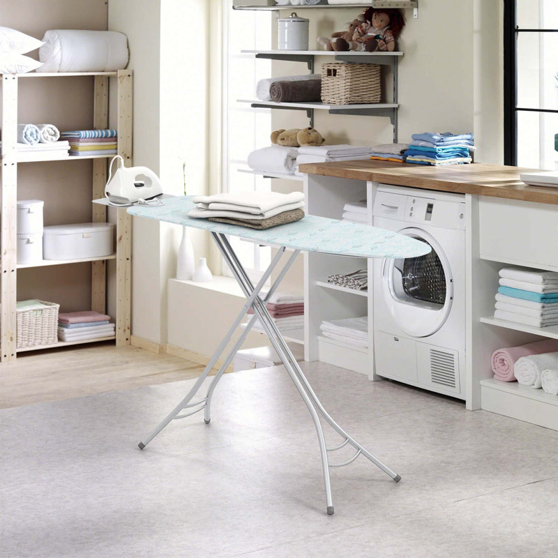  Compact & Portable Ironing Board With Iron Rest Removable Cover Sturdy Metal Frame 