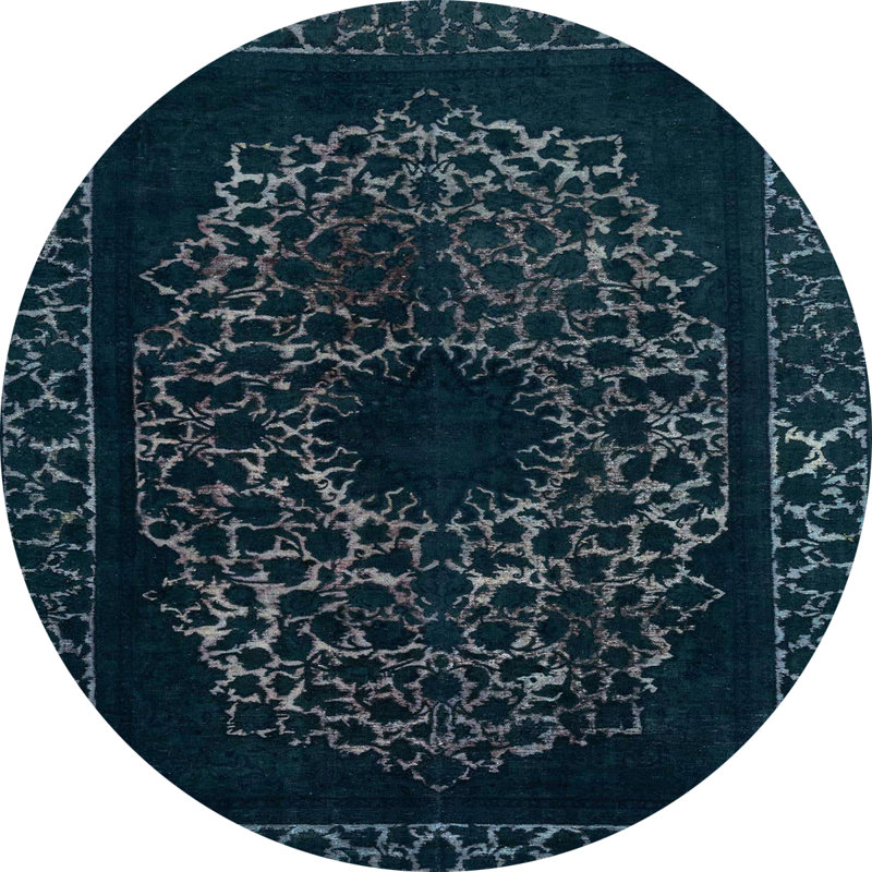 Abstract Indoor Rug, Round 5'