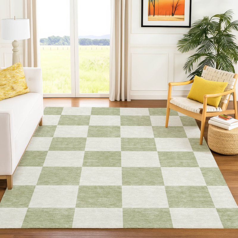 Machine Washable Indoor/Outdoor Buster ACN2345 Geometric Rug, Rectangle 9' x 12'