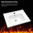 Rectangular Single Sink With 1 Faucet Hole And Overflow