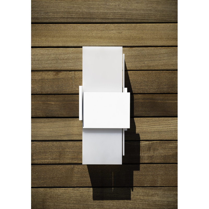 Acuo LED Outdoor Flush Mount, Textured White, 3000K