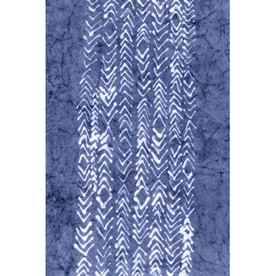 Indigo Primitive Patterns V by Renée W. Stramel - Graphic Art