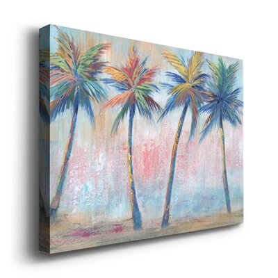 Bay Isle Home Color Pop Palms On Canvas Print & Reviews | Wayfair